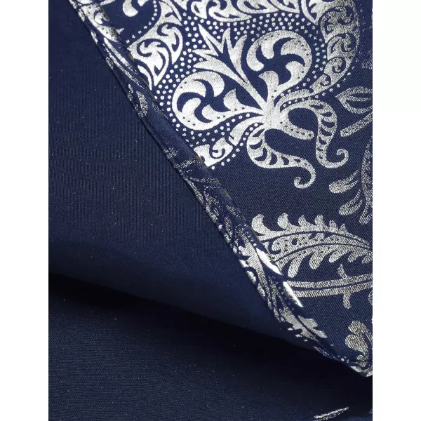 COOFANDY Men's Paisley Shirt Luxury Disco Long Sleeve Button Down Dress Shirts