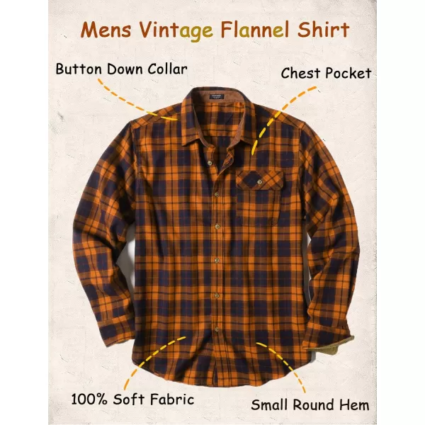COOFANDY Mens Plaid Shirt Jacket Button Down Long Sleeve Shirts Western Work Shirts