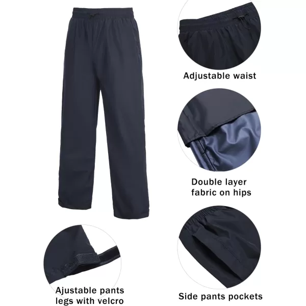 COOFANDY Men's Rain Suit 2 Piece Waterproof Breathable Rain Gear Lightweight Rain Jacket Pants Rainwear Suit