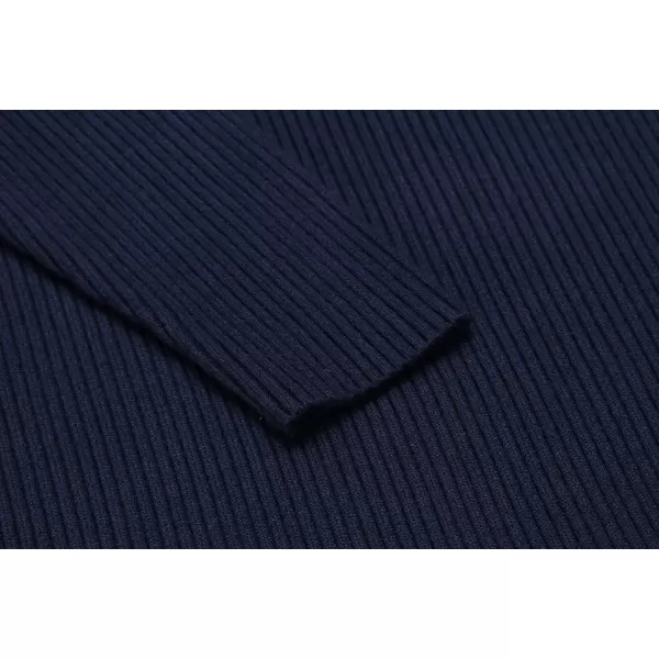 COOFANDY Mens Ribbed Slim Fit Knitted Pullover Turtleneck Sweater