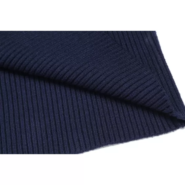 COOFANDY Mens Ribbed Slim Fit Knitted Pullover Turtleneck Sweater
