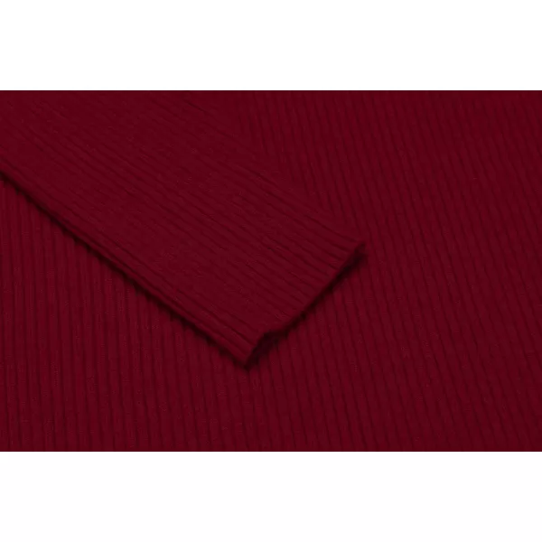 COOFANDY Mens Ribbed Slim Fit Knitted Pullover Turtleneck Sweater