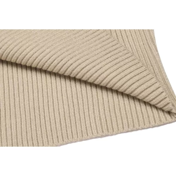 COOFANDY Mens Ribbed Slim Fit Knitted Pullover Turtleneck Sweater
