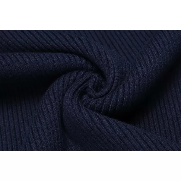 COOFANDY Mens Ribbed Slim Fit Knitted Pullover Turtleneck Sweater