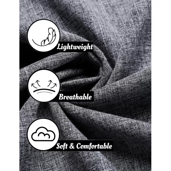 COOFANDY Mens Short Sleeve Button Down Shirts Casual Loose Fit Summer Beach Shirts Linen Texture Shirt