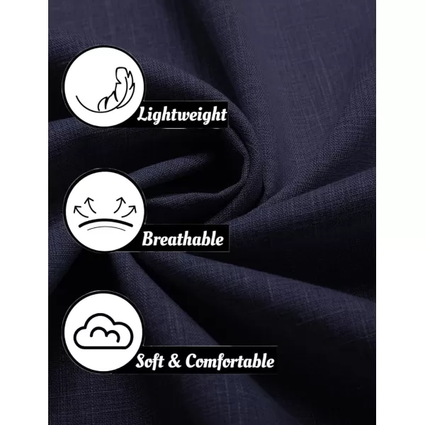 COOFANDY Mens Short Sleeve Button Down Shirts Casual Loose Fit Summer Beach Shirts Linen Texture Shirt