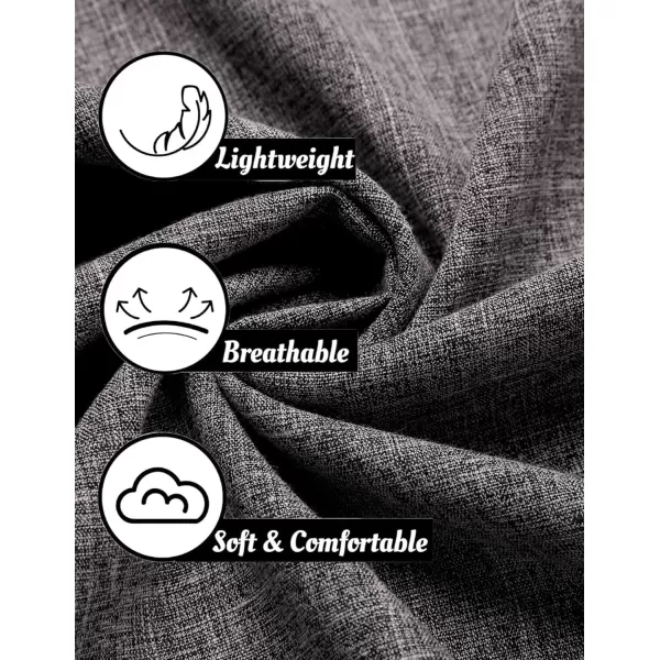 COOFANDY Mens Short Sleeve Button Down Shirts Casual Loose Fit Summer Beach Shirts Linen Texture Shirt