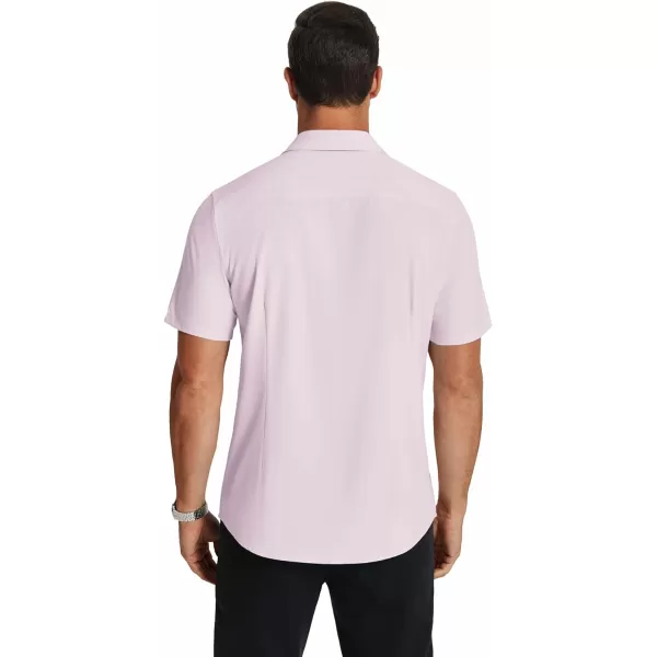 COOFANDY Men's Short Sleeve Dress Shirts Wrinkle Free Regular Fit Dress Shirt Textured Casual Button Down Shirts with Pocket