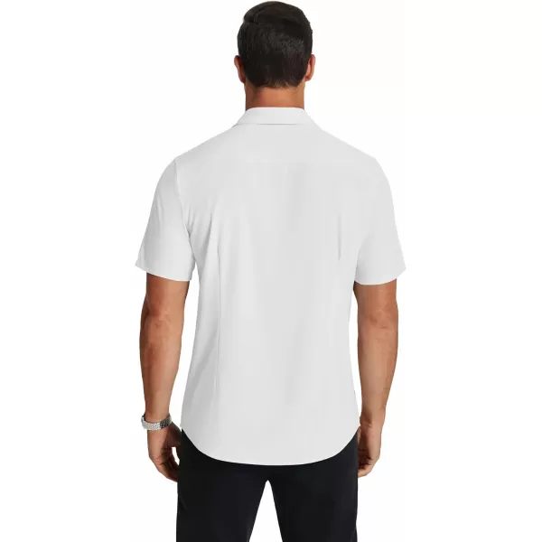 COOFANDY Men's Short Sleeve Dress Shirts Wrinkle Free Regular Fit Dress Shirt Textured Casual Button Down Shirts with Pocket