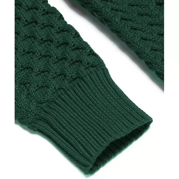 COOFANDY Men's Slim Fit Turtleneck Sweater Casual Knitted Twisted Pullover Solid Sweaters