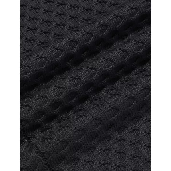 COOFANDY Men's Slim Fit Turtleneck Sweater Casual Knitted Twisted Pullover Solid Sweaters