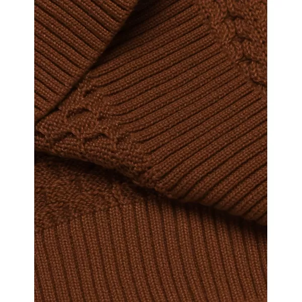 COOFANDY Men's Slim Fit Turtleneck Sweater Casual Knitted Twisted Pullover Solid Sweaters
