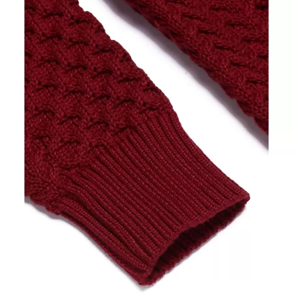 COOFANDY Men's Slim Fit Turtleneck Sweater Casual Knitted Twisted Pullover Solid Sweaters