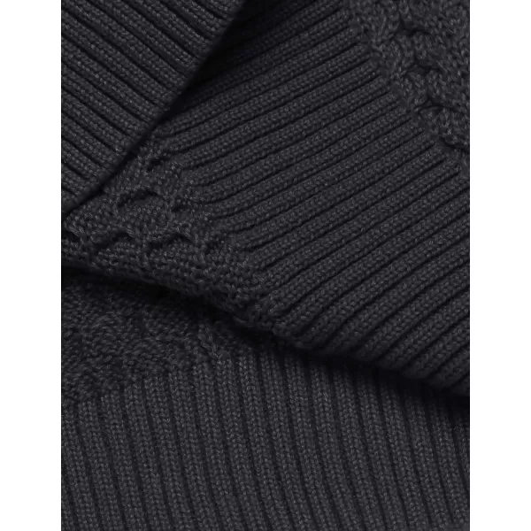COOFANDY Men's Slim Fit Turtleneck Sweater Casual Knitted Twisted Pullover Solid Sweaters
