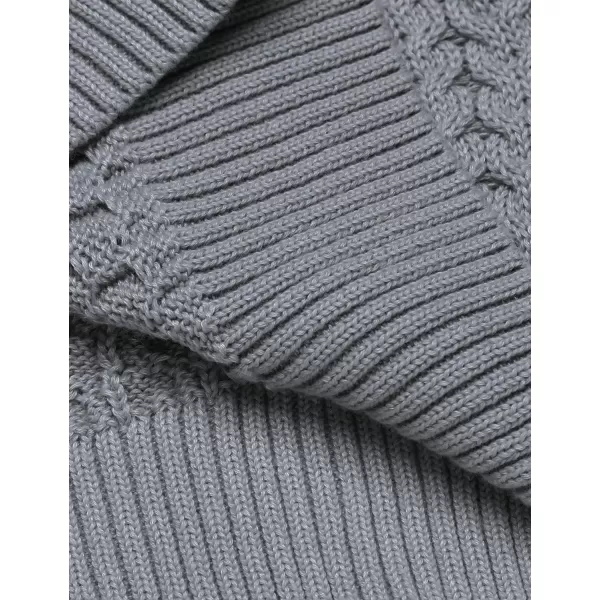 COOFANDY Men's Slim Fit Turtleneck Sweater Casual Knitted Twisted Pullover Solid Sweaters