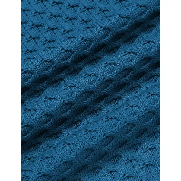 COOFANDY Men's Slim Fit Turtleneck Sweater Casual Knitted Twisted Pullover Solid Sweaters
