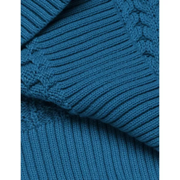 COOFANDY Men's Slim Fit Turtleneck Sweater Casual Knitted Twisted Pullover Solid Sweaters