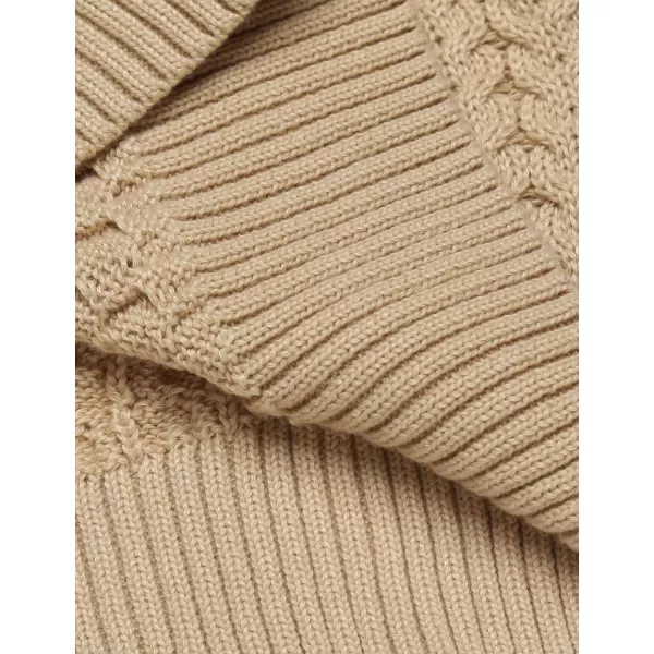 COOFANDY Men's Slim Fit Turtleneck Sweater Casual Knitted Twisted Pullover Solid Sweaters