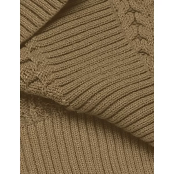 COOFANDY Men's Slim Fit Turtleneck Sweater Casual Knitted Twisted Pullover Solid Sweaters
