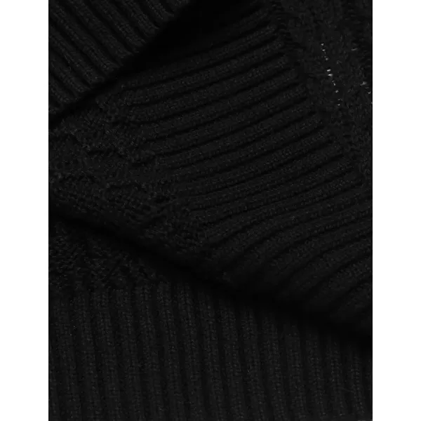 COOFANDY Men's Slim Fit Turtleneck Sweater Casual Knitted Twisted Pullover Solid Sweaters