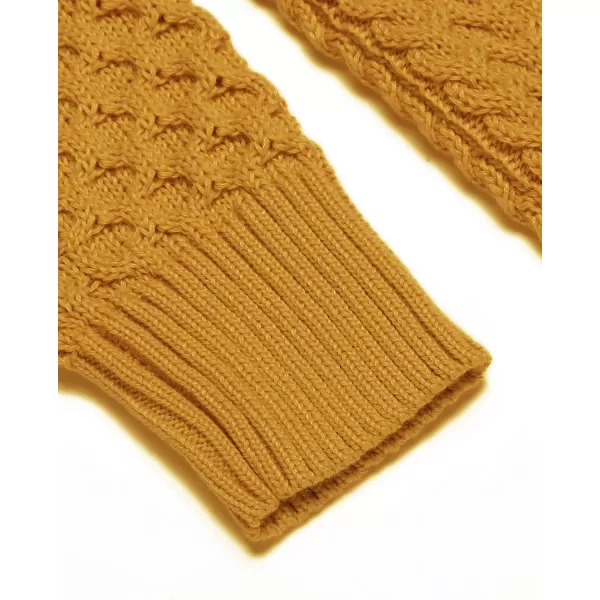 COOFANDY Men's Slim Fit Turtleneck Sweater Casual Knitted Twisted Pullover Solid Sweaters