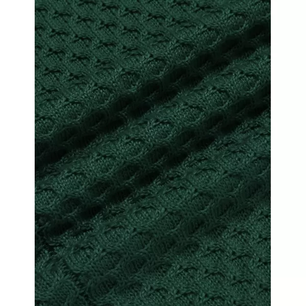COOFANDY Men's Slim Fit Turtleneck Sweater Casual Knitted Twisted Pullover Solid Sweaters