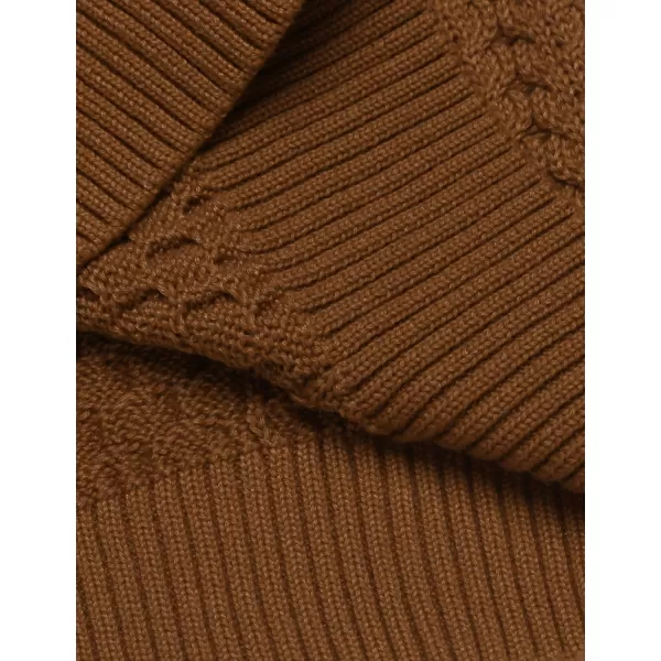 COOFANDY Men's Slim Fit Turtleneck Sweater Casual Knitted Twisted Pullover Solid Sweaters