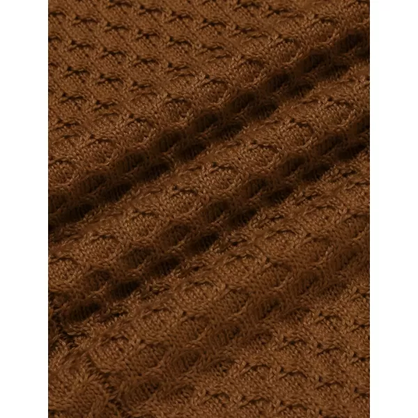 COOFANDY Men's Slim Fit Turtleneck Sweater Casual Knitted Twisted Pullover Solid Sweaters