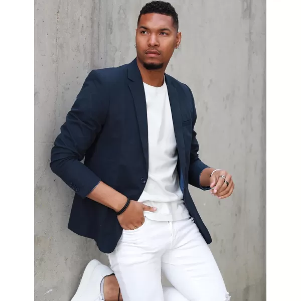 COOFANDY Mens Sport Coat Casual Slim Fit Blazer One Button Textured Suit Jacket