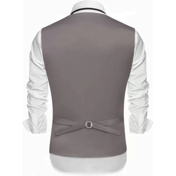 COOFANDY Men's Suit Vests Slim Fit Waistcoat Notch Lapel Casual Formal Vest
