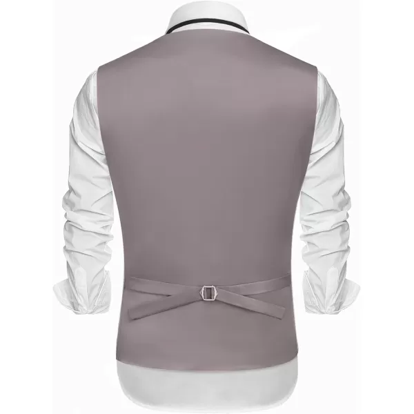 COOFANDY Men's Suit Vests Slim Fit Waistcoat Notch Lapel Casual Formal Vest