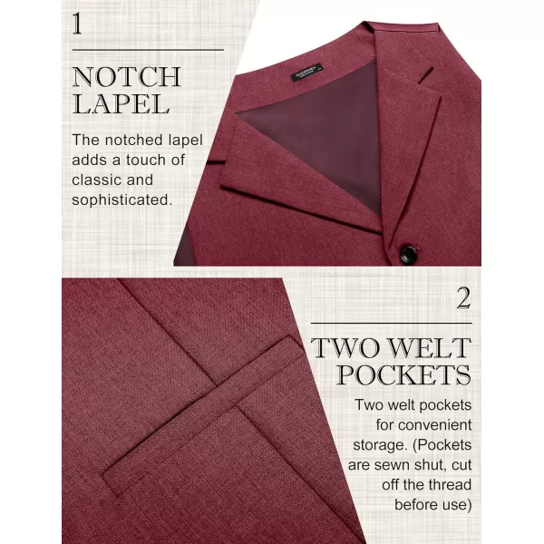 COOFANDY Men's Suit Vests Slim Fit Waistcoat Notch Lapel Casual Formal Vest