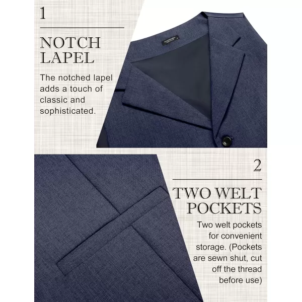 COOFANDY Men's Suit Vests Slim Fit Waistcoat Notch Lapel Casual Formal Vest