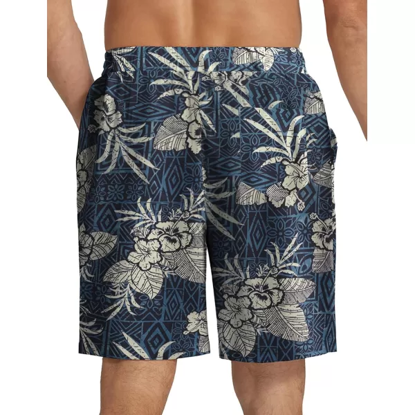 COOFANDY Men's Summer Beach Hawaii Shorts Lightweight Elastic Waist Drawstring Casual Shorts