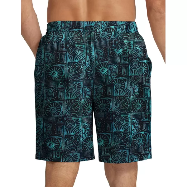 COOFANDY Men's Summer Beach Hawaii Shorts Lightweight Elastic Waist Drawstring Casual Shorts