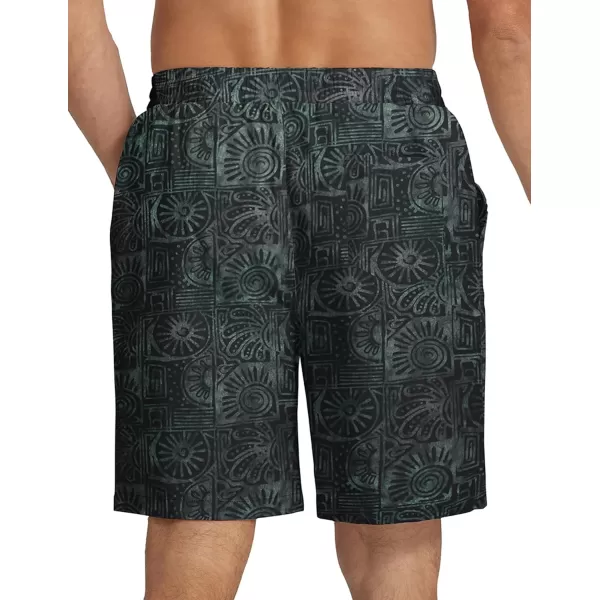 COOFANDY Men's Summer Beach Hawaii Shorts Lightweight Elastic Waist Drawstring Casual Shorts