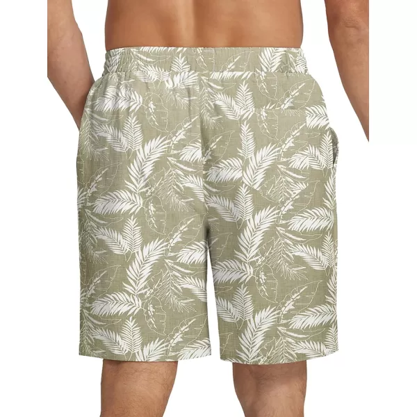 COOFANDY Men's Summer Beach Hawaii Shorts Lightweight Elastic Waist Drawstring Casual Shorts