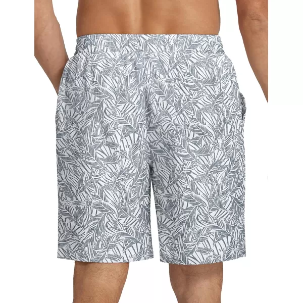 COOFANDY Men's Summer Beach Hawaii Shorts Lightweight Elastic Waist Drawstring Casual Shorts