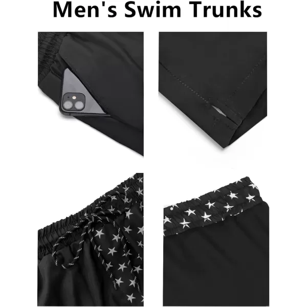 COOFANDY Men's Swim Trunks Quick Dry Summer Beach Shorts Swimwear Bathing Suit