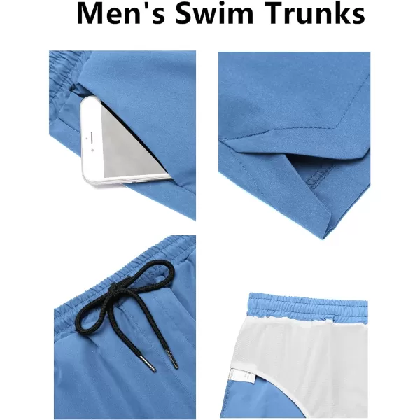 COOFANDY Men's Swim Trunks Quick Dry Summer Beach Shorts Swimwear Bathing Suit