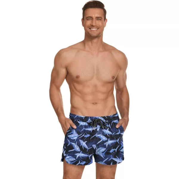 COOFANDY Men's Swim Trunks Quick Dry Summer Beach Shorts Swimwear Bathing Suit