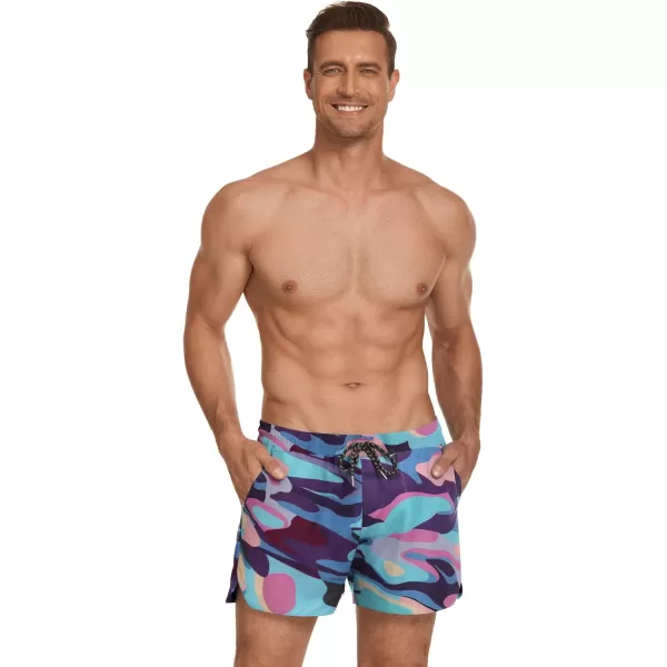COOFANDY Men's Swim Trunks Quick Dry Summer Beach Shorts Swimwear Bathing Suit
