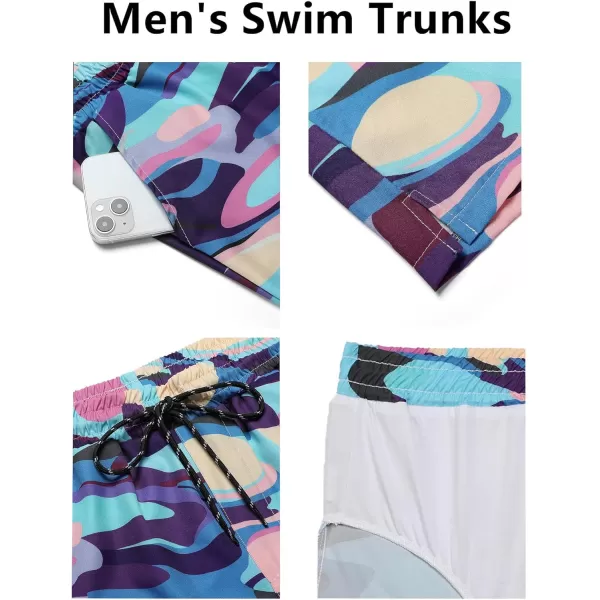COOFANDY Men's Swim Trunks Quick Dry Summer Beach Shorts Swimwear Bathing Suit