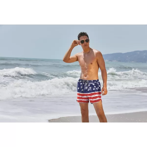 COOFANDY Men's Swim Trunks Quick Dry Summer Beach Shorts Swimwear Bathing Suit