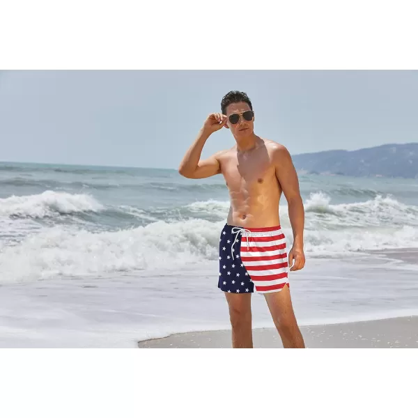 COOFANDY Men's Swim Trunks Quick Dry Summer Beach Shorts Swimwear Bathing Suit