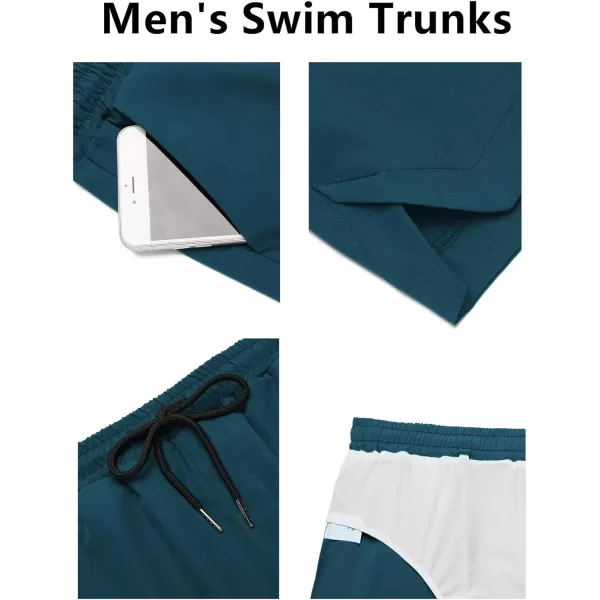 COOFANDY Men's Swim Trunks Quick Dry Summer Beach Shorts Swimwear Bathing Suit