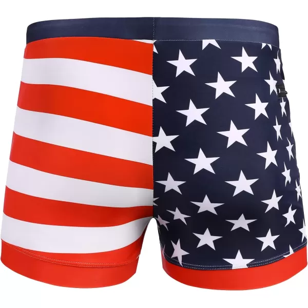COOFANDY Men's Swimwear Swimsuits Solid Basic Swim Boxer Trunks Board Shorts with Zipper Pockets