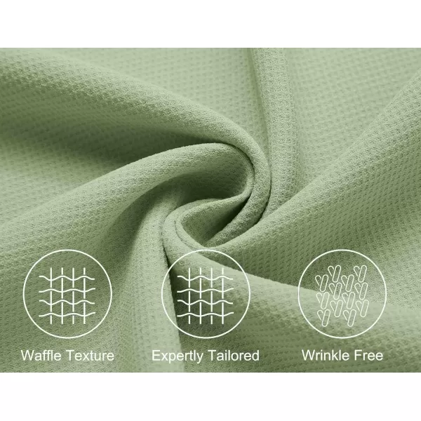 COOFANDY Mens Waffle Shirt Short Sleeve Button Down Shirts Casual Beach Vacation Shirts Textured Wrinkle Free Shirts