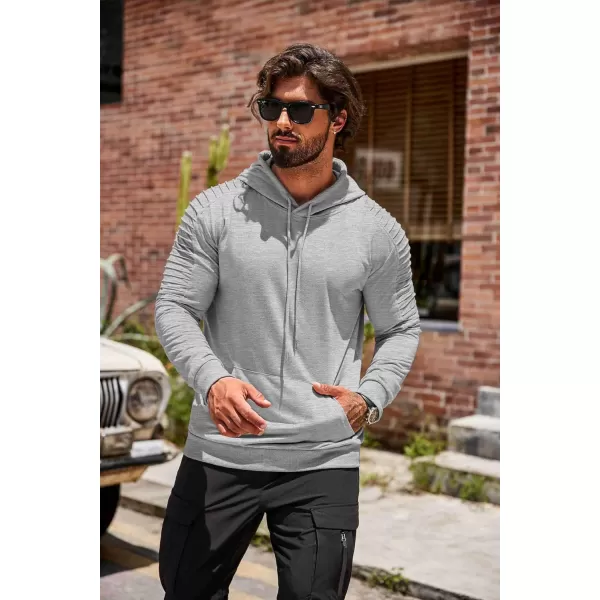 COOFANDY Men's Workout Hoodie Lightweight Gym Athletic Sweatshirt Fashion Pullover Hooded With Pocket
