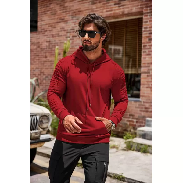 COOFANDY Men's Workout Hoodie Lightweight Gym Athletic Sweatshirt Fashion Pullover Hooded With Pocket